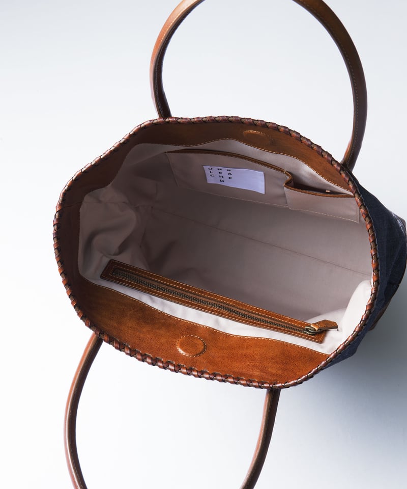 ビエンナーレ　イスラム芸術　トートバッグ付 ☆[Wastefreeキャンペーン]Carving&Denim トートバッグ | UNBLEA
