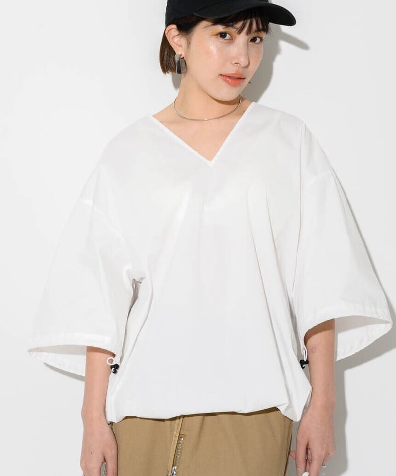 送料無料 バットスリーブ プルオーバー ショールコート 5815 3コード3wayプルオーバー(White) | UNBLEACHED