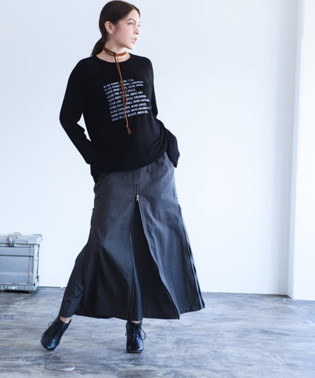 4sliders Chino Skirt Y（Sand×Khaki/Black）