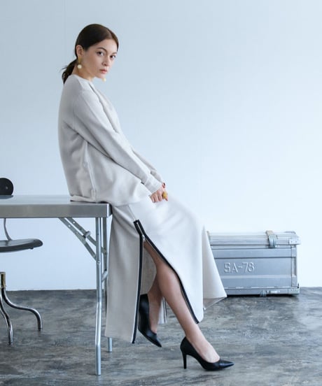 Uptown Sweat Slider Skirt（Oyster White/Mauve/Sumi Black）