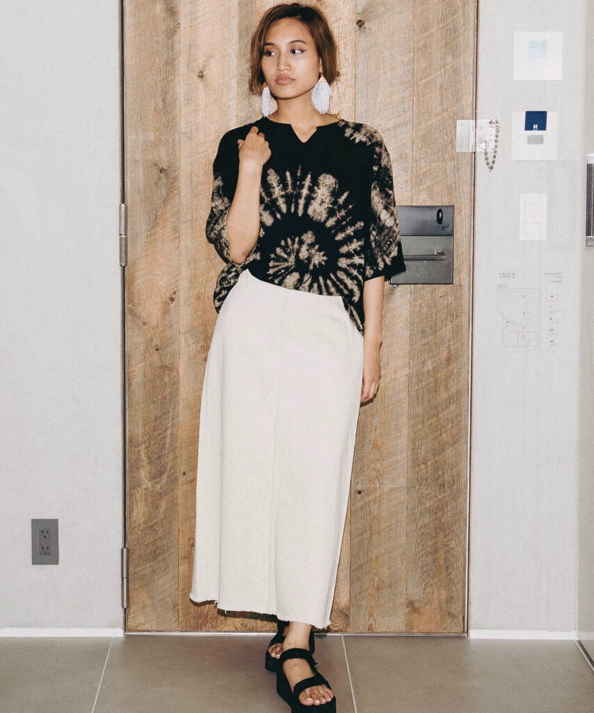 Trapeze Denim Skirt | UNBLEACHED