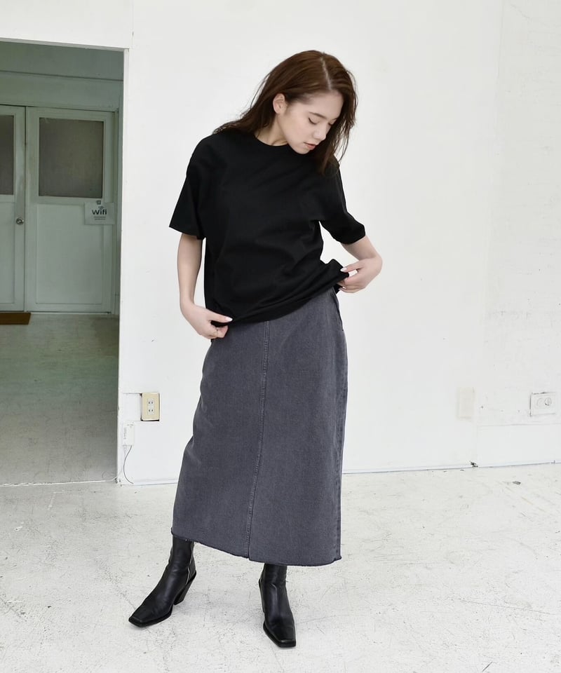 Trapeze Demin Skirt　マメクロゴウチ Trapeze Denim Skirt | UNBLEACHED