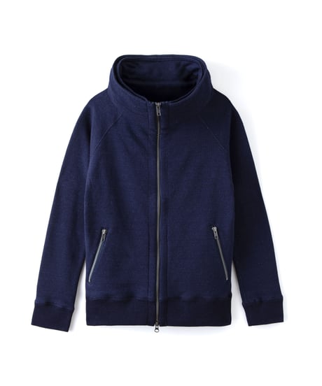 Premium Indigo Sweat Big Hood Jacket