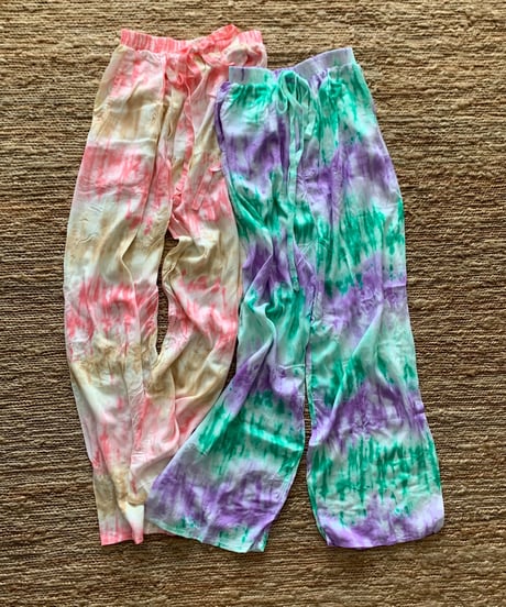 TT/Tie dye Candy Color Easy Pants