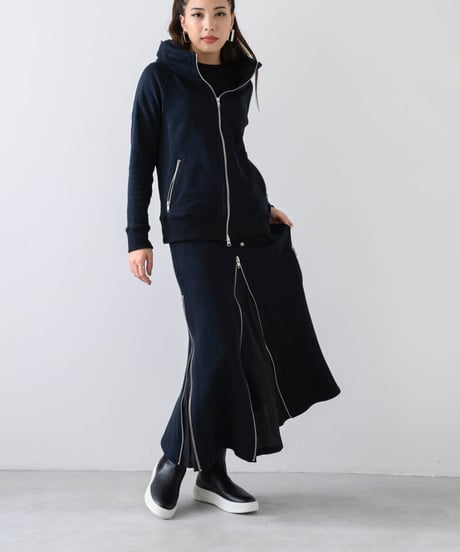Basic Sweat 4slider Skirt/Black