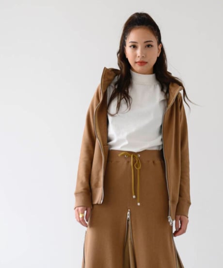 Basic Sweat Big Hood Jacket/Camel