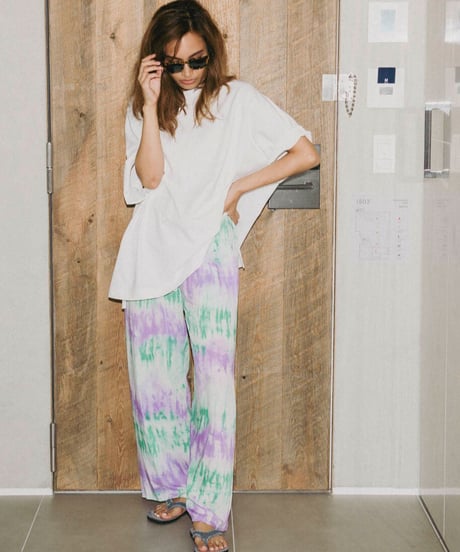 TT/Tie dye Candy Color Easy Pants