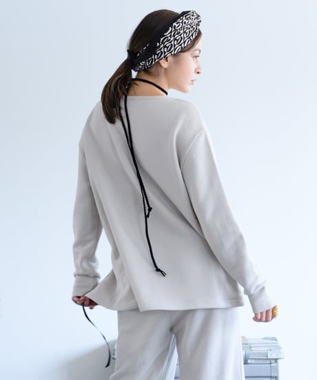 Uptown Sweat Slider Top（Oyster White/Mauve/Sumi Black）