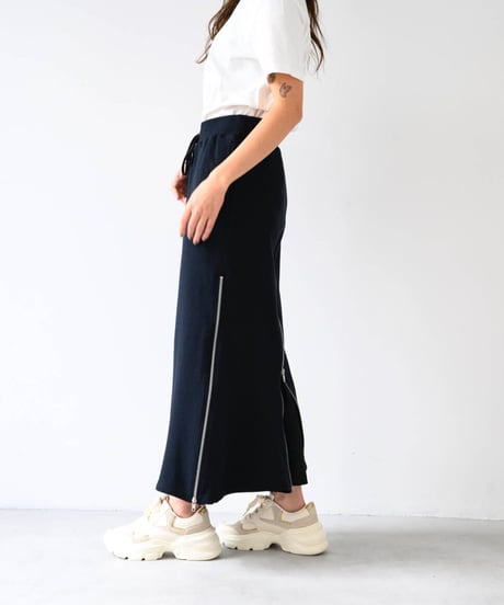 Basic Sweat 4slider Skirt/Black