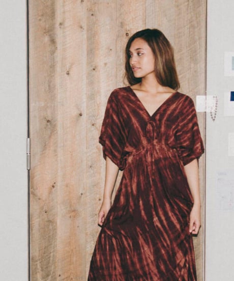 TT/Tie dye Butterfly Sleeve Summer Dress