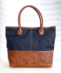 ★[Wastefreeキャンペーン]Carving&Denim トートバッグ
