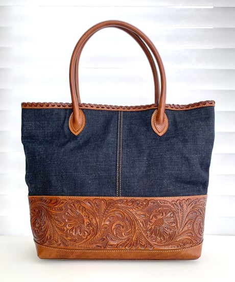 ★[Wastefreeキャンペーン]Carving&Denim トートバッグ