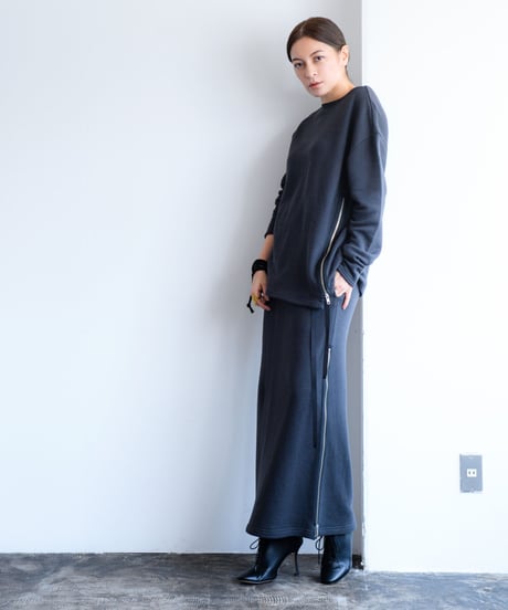 Uptown Sweat Slider Skirt（Oyster White/Mauve/Sumi Black）