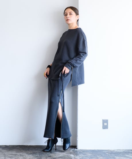 Uptown Sweat Slider Skirt（Oyster White/Mauve/Sumi Black）
