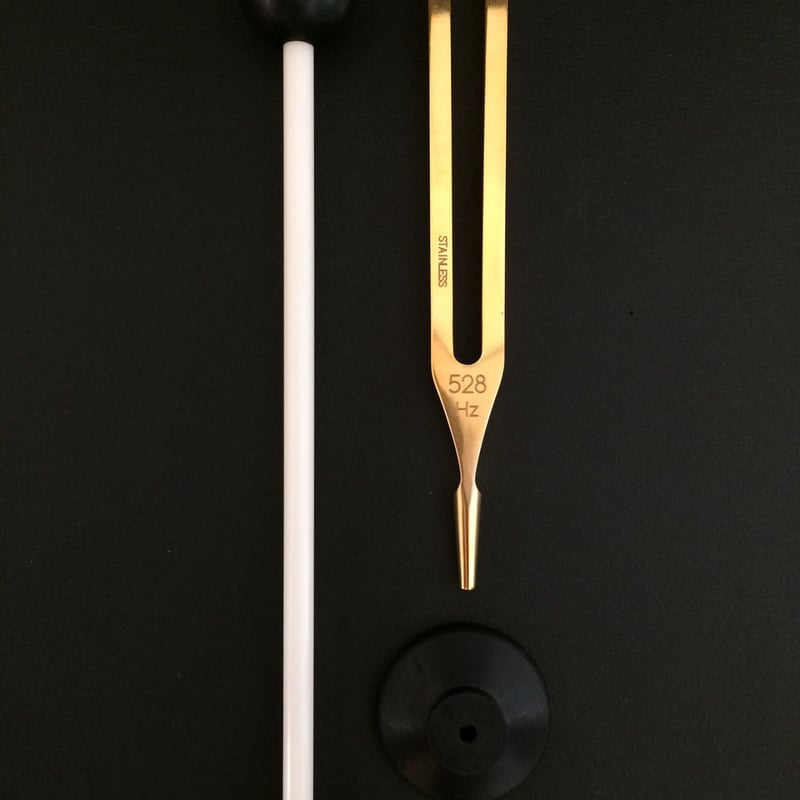 528hrzゴールドカラー・最高品質ステンレス製音叉 | minamiya online
