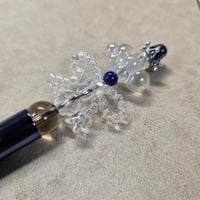 クォーツとスモーキークォーツのカスタム原石ペン