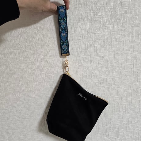 ジャスミンブルー　taiリボンストラップ