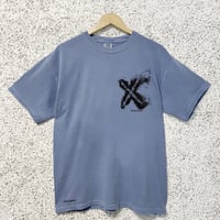 T-shirt #FREEDOM (Color:Blue Jean)手刷
