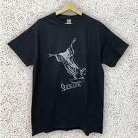 T-shirt  #ollie (Light gray on Black)