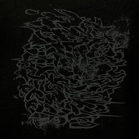 T-shirt　#SEED "Lamerei"(黒地/グレーインク)手刷
