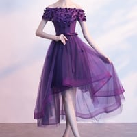 お花がたくさん オフショル フィッシュテール ドレス