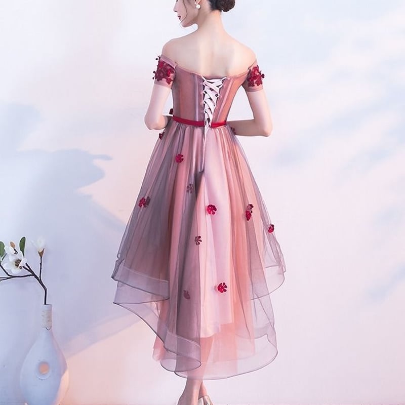 オフショルダー フィッシュテール パーティドレス | REFLET 