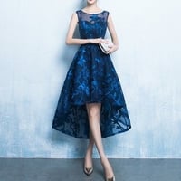 フィッシュテール スカート 立体モチーフ  ドレス  パーティー 二次会 結婚式 ドレス