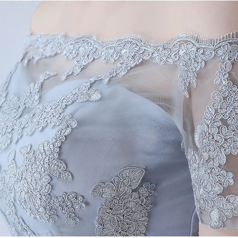 フィッシュテール スカート オフショル チュール パーティー