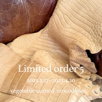 Limited Ordeer5 タンニンクロコダイル x ホーウィンレザー（ダービー）