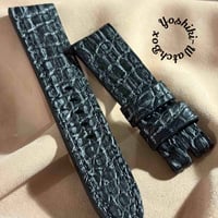 exh-66 ブライドルクロコダイル 腕時計ベルト  (ラグ幅22mm - バックル幅20mm)