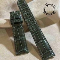 cro-1784 クロコダイル 腕時計ベルト ブラック ラグ幅18mm cro-1784 クロコダイル レザー 腕時計 ベルト ブラック (ラグ幅18 mm