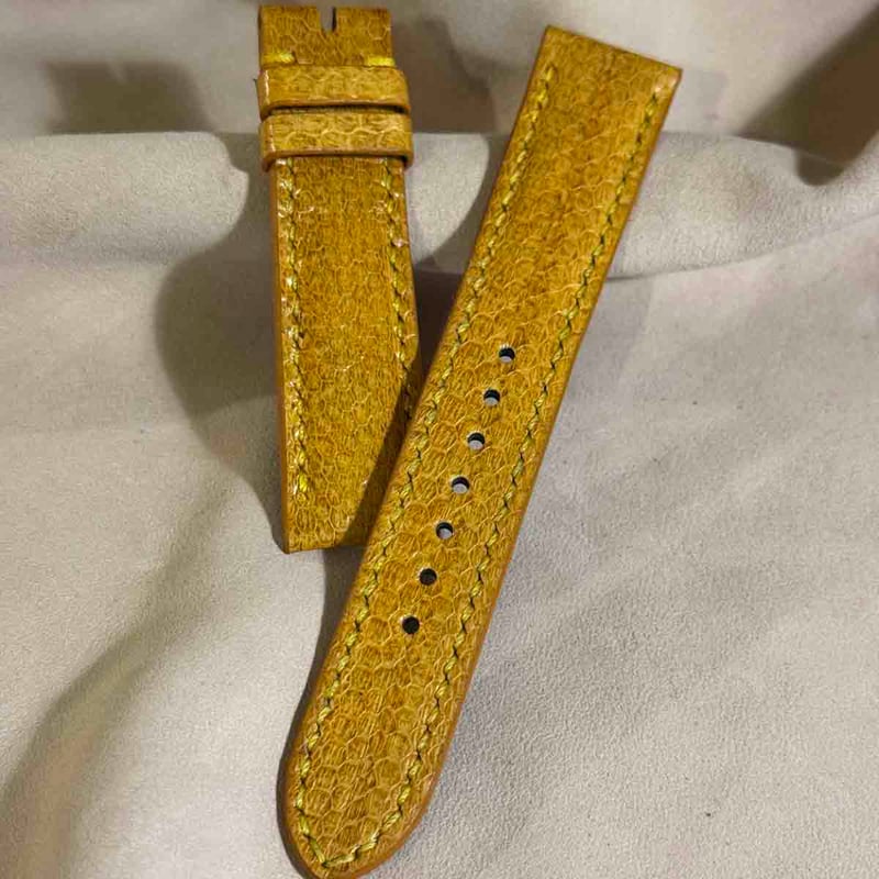 sna-151 ウミヘビ 腕時計ベルト タンブラウン ラグ幅20 mm sna-151 シースネイク（ウミヘビ）腕時計ベルト タンブラウン