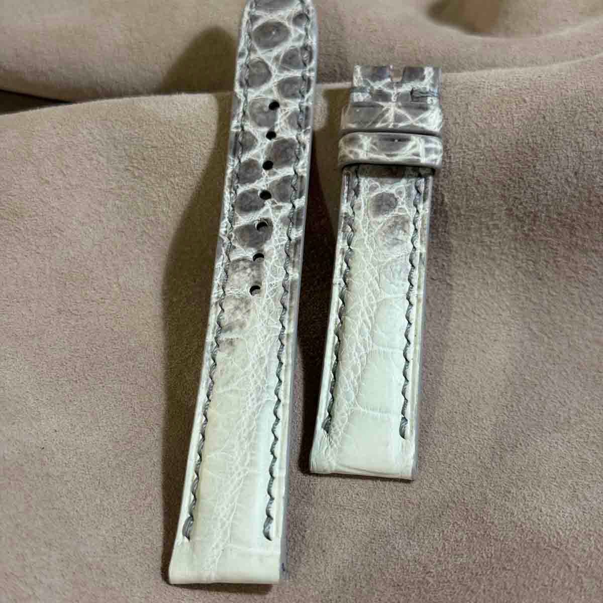 cro-1704 クイックバネ棒込みクロコダイル ライトブルー ラグ幅21mm cro-1704 クイックバネ棒込みクロコダイル ライトブルー ラグ幅21mm