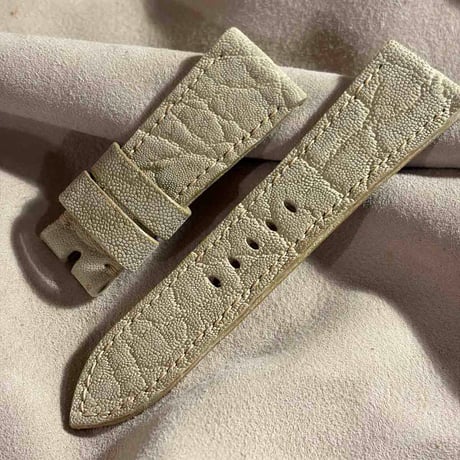 exh-70 タンニン鞣しエレファントレザー 腕時計ベルト  (ラグ幅26mm - バックル幅22mm)