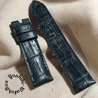 sna-124 シースネイク（ウミヘビ）腕時計ベルト ブルー (ラグ幅18 mm