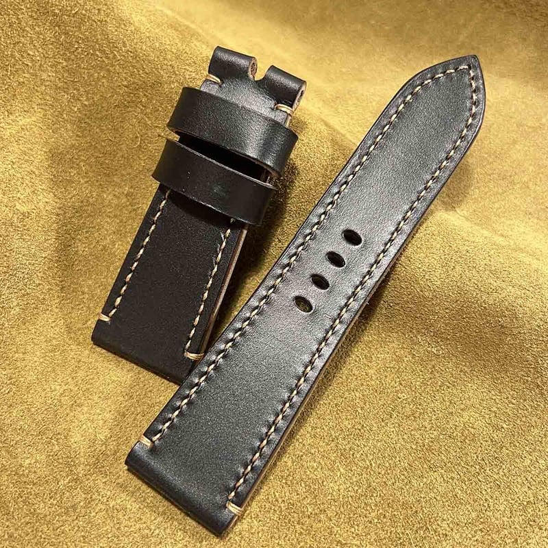 hor-61 ホースバットcxl ブラック 腕時計ベルト  ラグ幅22mm