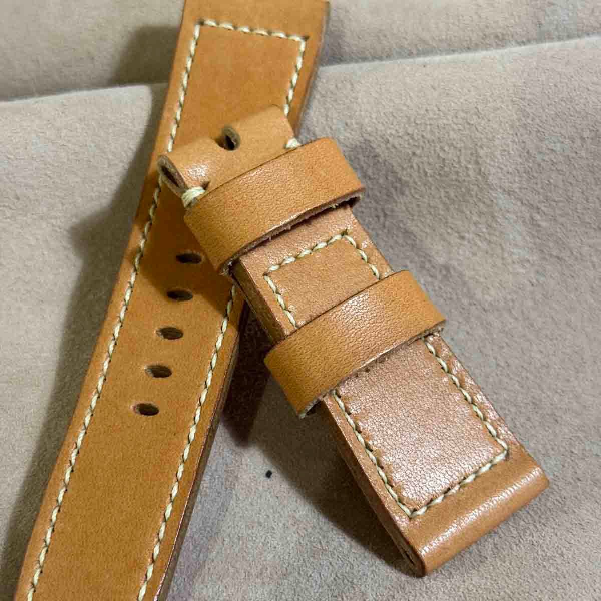 exh-50 HORWEEN エセックス ナチュラル 腕時計ベルト (ラグ幅