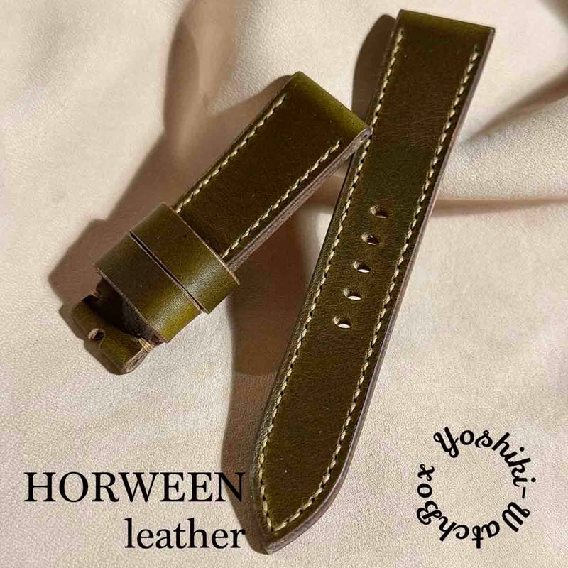 hor-77 ホーウィン クロムエクセルレザー / オリーブ 腕時計