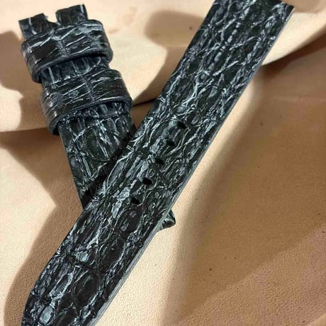 exh-67 ブライドルクロコダイル 腕時計ベルト  (ラグ幅22mm - バックル幅20mm)
