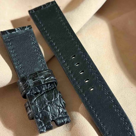 exh-67 ブライドルクロコダイル 腕時計ベルト  (ラグ幅22mm - バックル幅20mm)