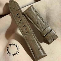 ost-451 オーストリッチレザー 腕時計ベルト トープ (ラグ幅22mm - バックル幅20mm)