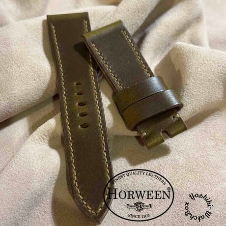 hor-92 ホーウィン  ライトナチュラル 腕時計ベルト  ラグ幅24mm hor-92 ホーウィン ライトナチュラル 腕時計ベルト ラグ幅24mm