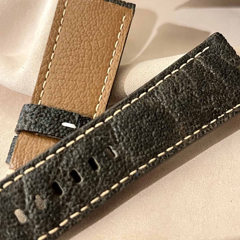 ク*ん様 エレファント　レザー 時計ベルト 茶色、 ラグ幅22/20mm エレファントレザー 時計ベルト 茶色、 ラグ幅22/20mm