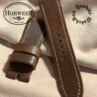 hor-252 HORWEEN ダービー / ブラウン 腕時計ベルト (ラグ24mm - バックル幅22mm)