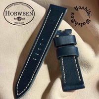 hor-253 HORWEEN ダービー / コバルトブルー 腕時計ベルト (ラグ22mm - バックル幅20mm)