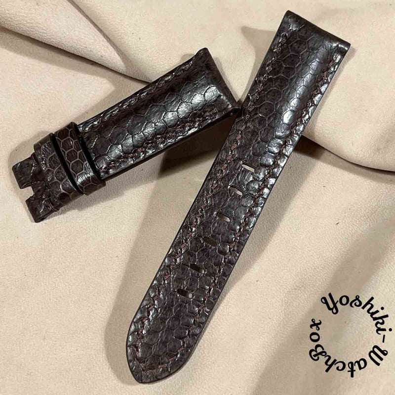 パネライ ストラップ アリゲーター 純正 ネイビー 22 / 20mm 美品