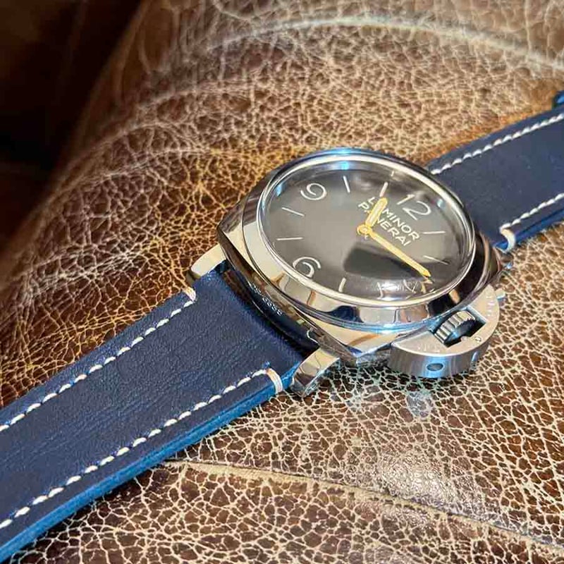 hor-88 ホーウィン  コバルトブルー 腕時計ベルト  ラグ幅26mm HORWEEN ホーウィン ダービー/ コバルトブルー カスタムオーダー