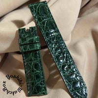 cro-1941 クロコダイル 腕時計 ベルト ダークグレー (ラグ幅19 mm -