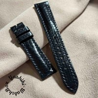 sna-134 シースネイク（ウミヘビ）腕時計ベルト ホワイト (ラグ幅24 mm