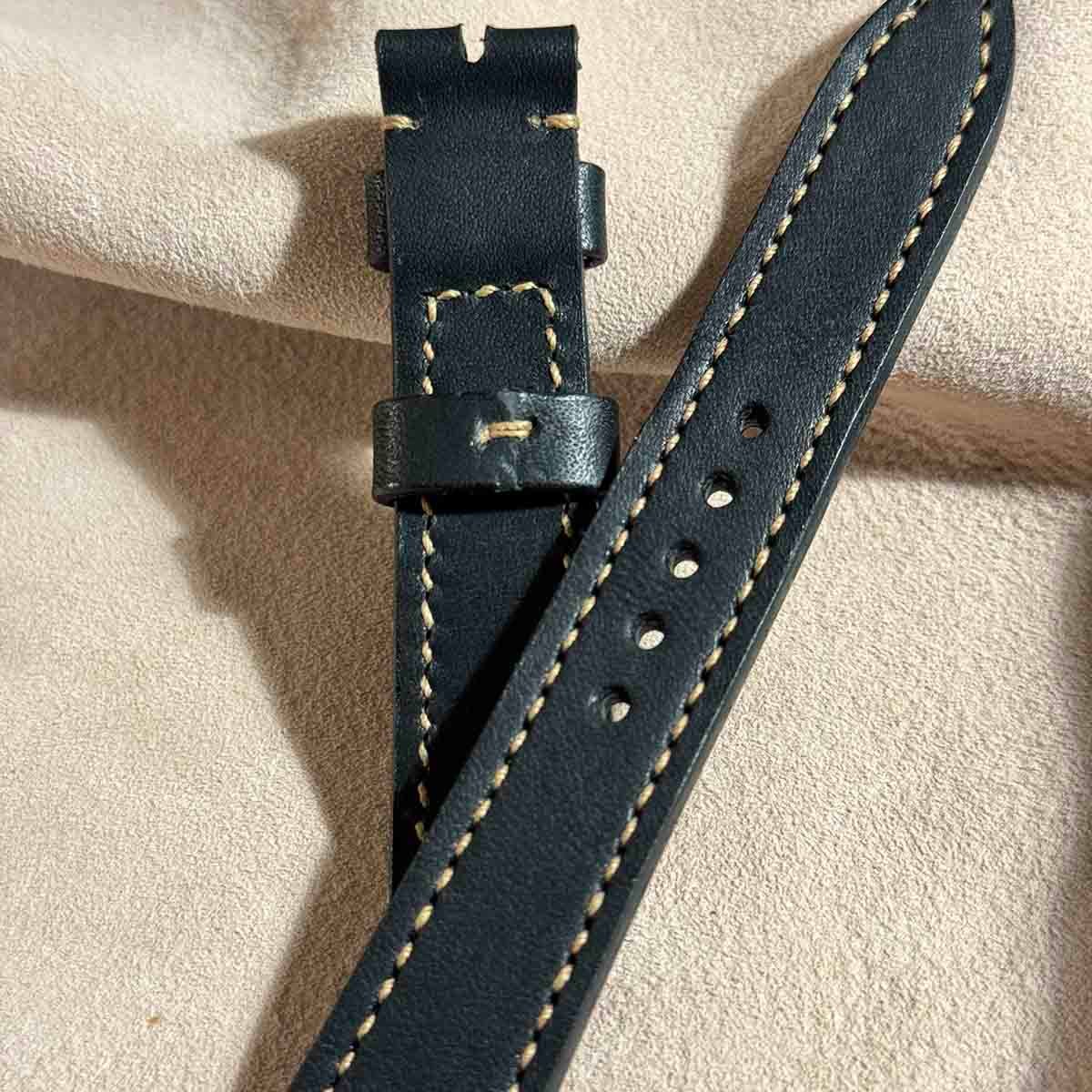 hor-152ホーウィン ダービー ブラック 腕時計ベルト (ラグ幅19mm